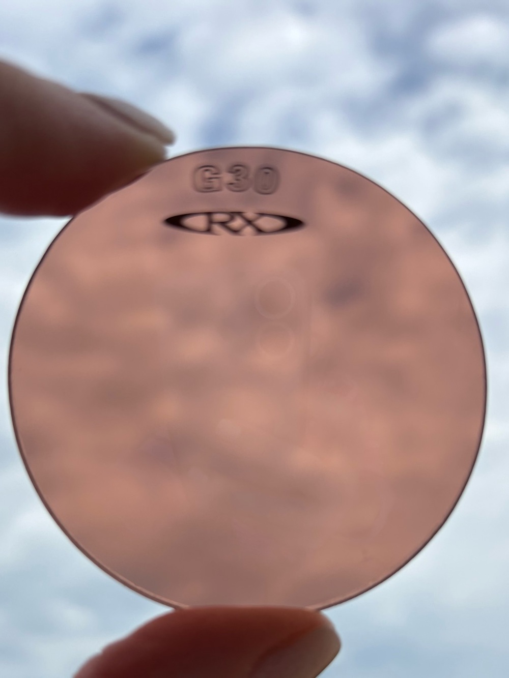 Oakley Lens Puck Display Sample G-30 Sales Rep Exclusive Rare Collector Piece